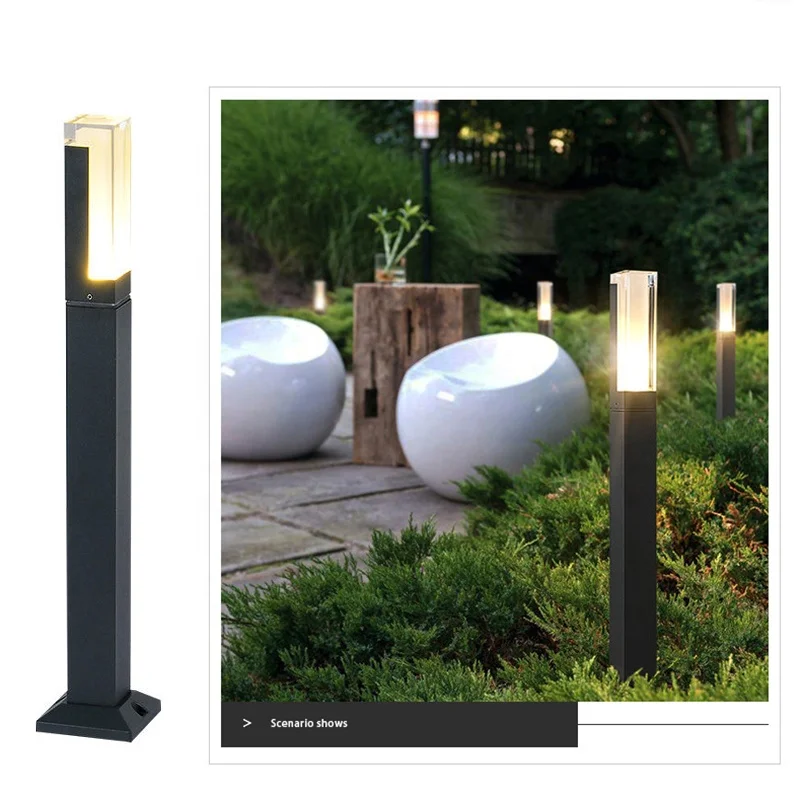 Die-casting Aluminium E27 Led Garden Bollard Light Lawn Lamp with Ce & Rohs