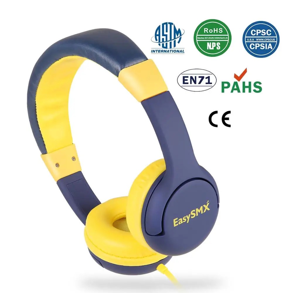 
85d Volume Limiting Child-Friendly earphone KM-666 Wired Over Ears Children Headphones 