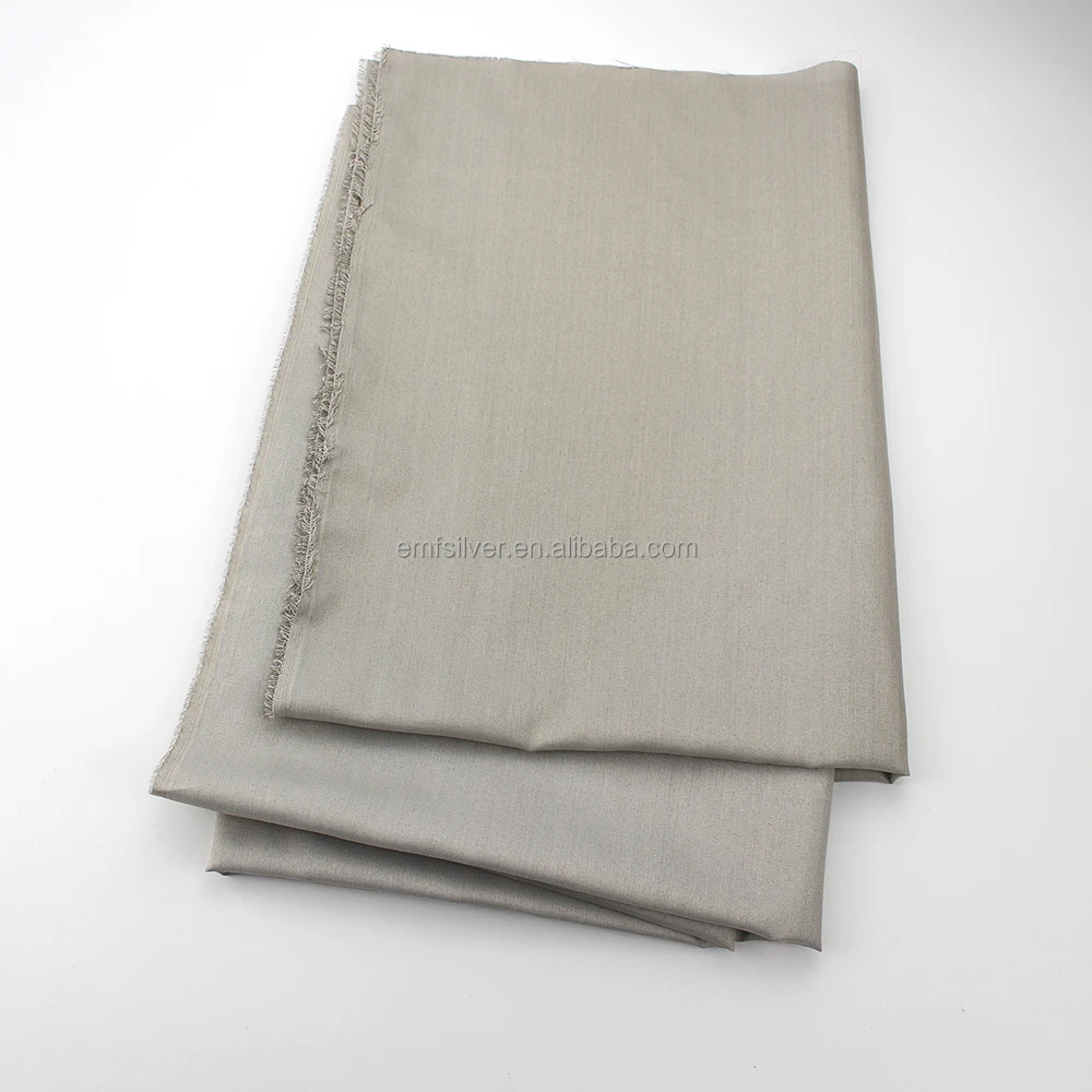 EMF SHIELDING silver fiber fabric anti radiation used for clothing lining and bed sheet