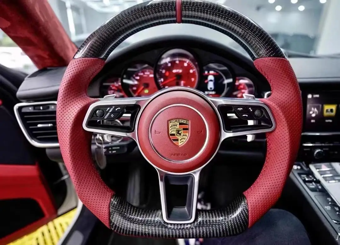 Автозапчасти из углеродного волокна руль для Porsche Mancan Panamera Cayenne 911