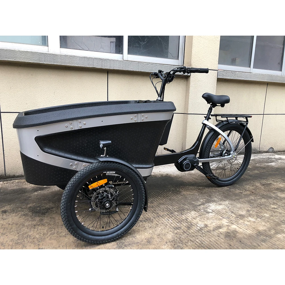 Один kuake 24 дюйма Складной жира шин 750 Вт грузовой etrike педали трехколесный велосипед Электрический с литиевой батареей