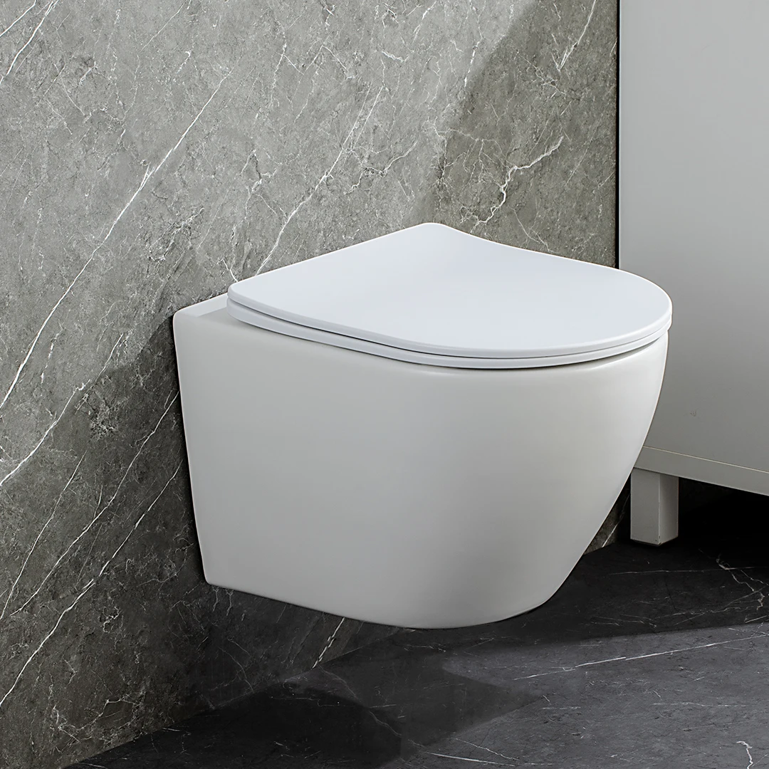 style ceramic sanitary ware wall-hung toilet concealed tank wc p-trap washdown bathroom rimless wall hungess mounted toilet