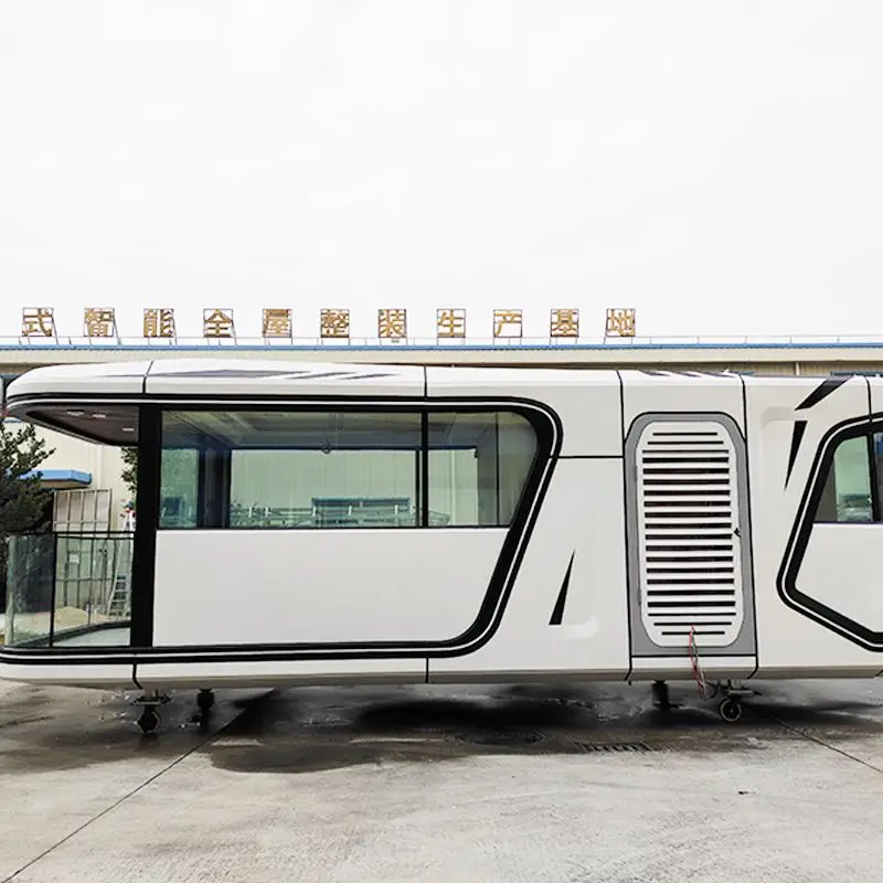 Smart Home Fully Furnished Modern Outdoor Mobile Hotel Vacation Ready-made Luxury space capsule house
