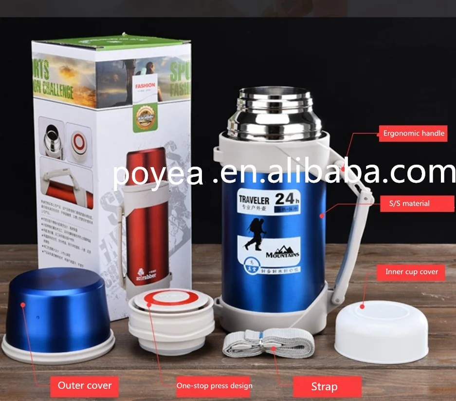 2022 Wholesale insulated sublimation thermos flask custom stainless steel tea drinking thermos flask