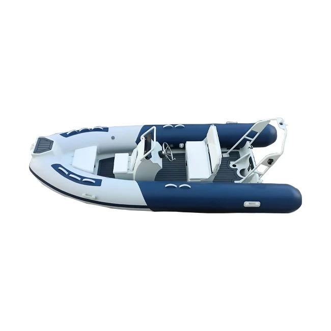 13ft AL RIB 420 Aluminum PVC/Hypalon/Orca Rigid Inflatable Boat With Outboard Engine