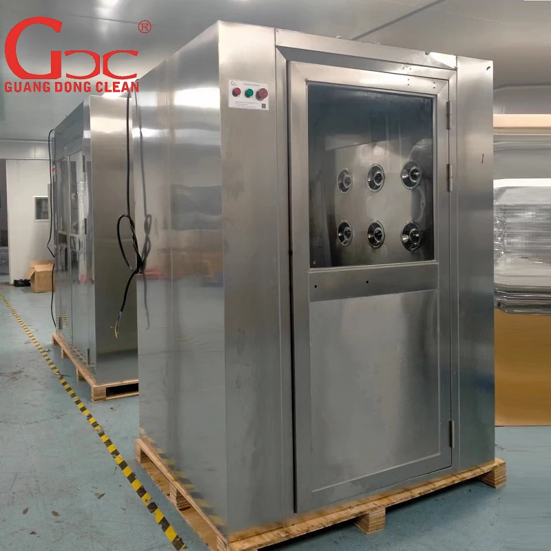 Modular Clean Room Air Shower with Air Interlocked System GMP Cleanroom Stainless Steel Air Shower
