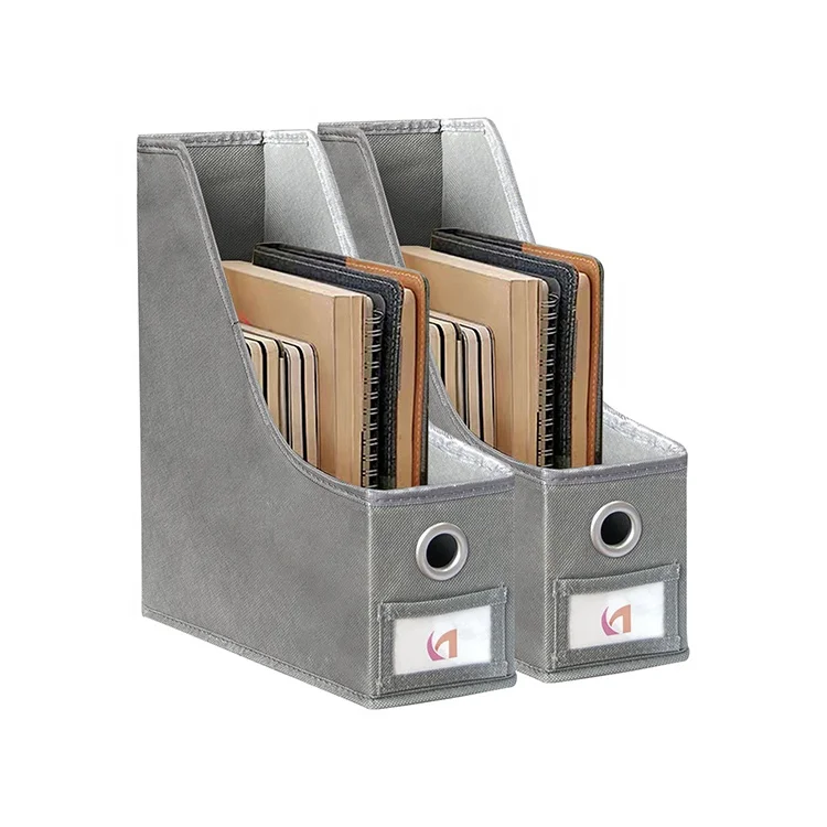 Guangdong Customized Office Desk accessories Folding Storage Box Organizer for Folder and Book