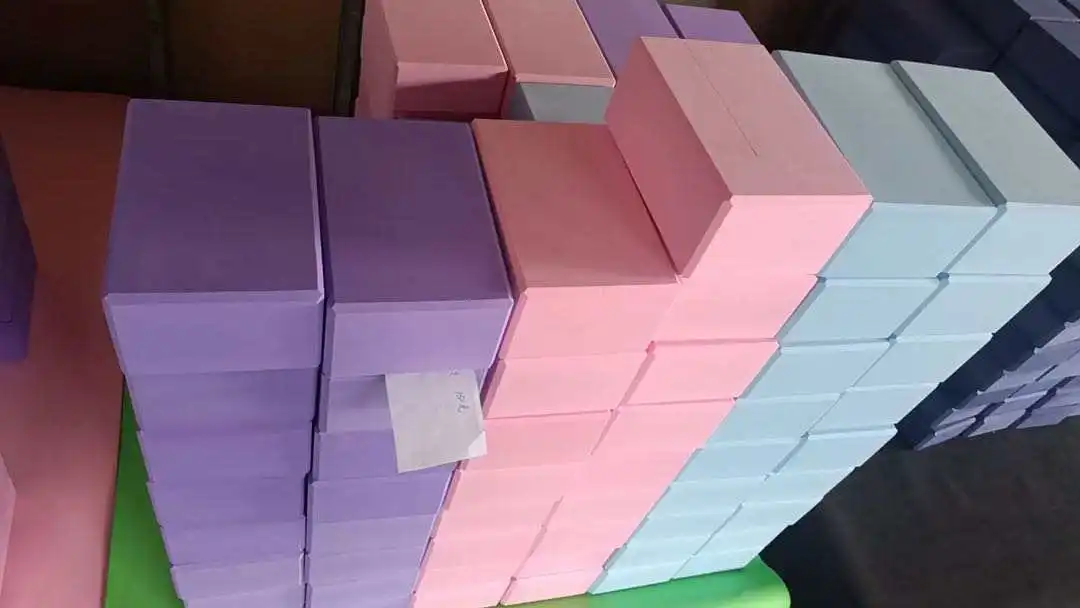 Customized weight print logo yoga eva foam block/brick with fitness 120g 150g 180g 200g