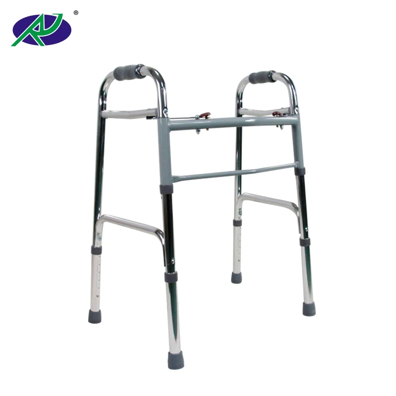High Quality  Four Legged Walker Disabled Aluminum Walker Lightweight Folding Walker For Elderly