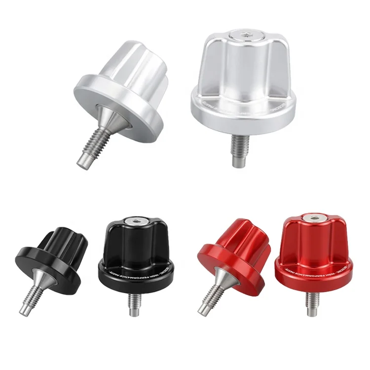 NICECNC Gloss Silver Black Red Interior Windshield Knob For Jeep CJ Wrangler YJ 1976-1990 1991-1995