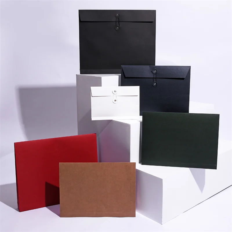 Custom recycled kraft printed expand cardboard paper package shipping envelope Rigid Mailer With Self Seal