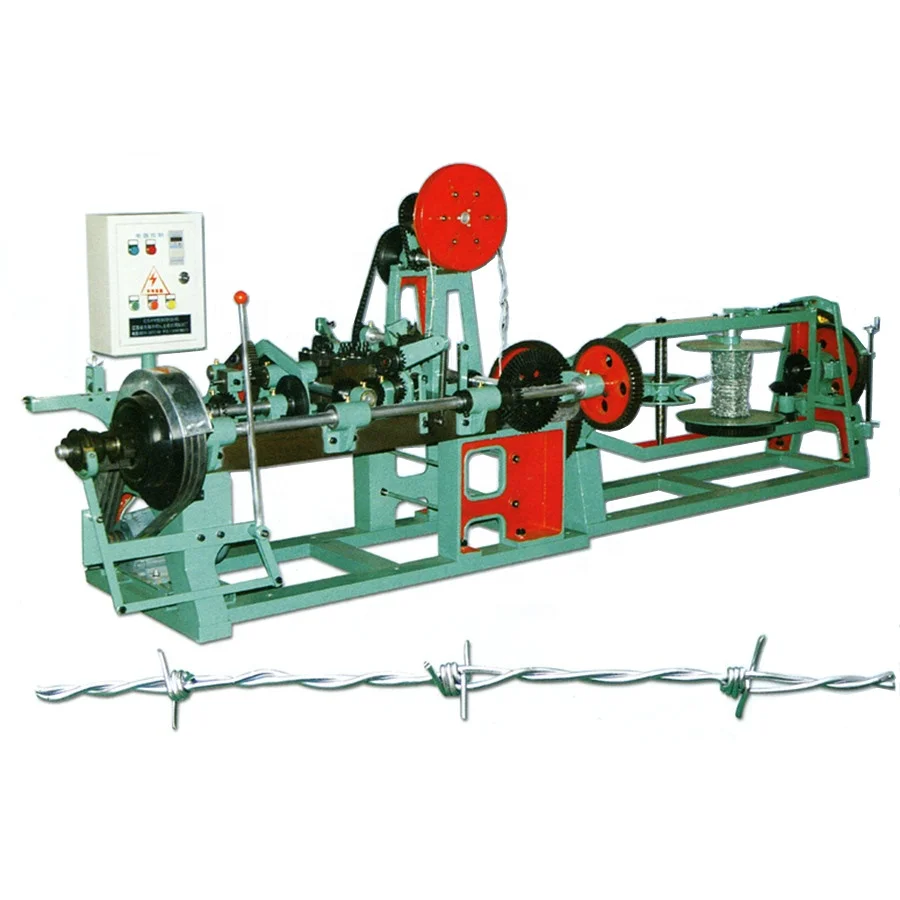 Barbed wire making machines, making traditional twisted barbs/double twisted barbs