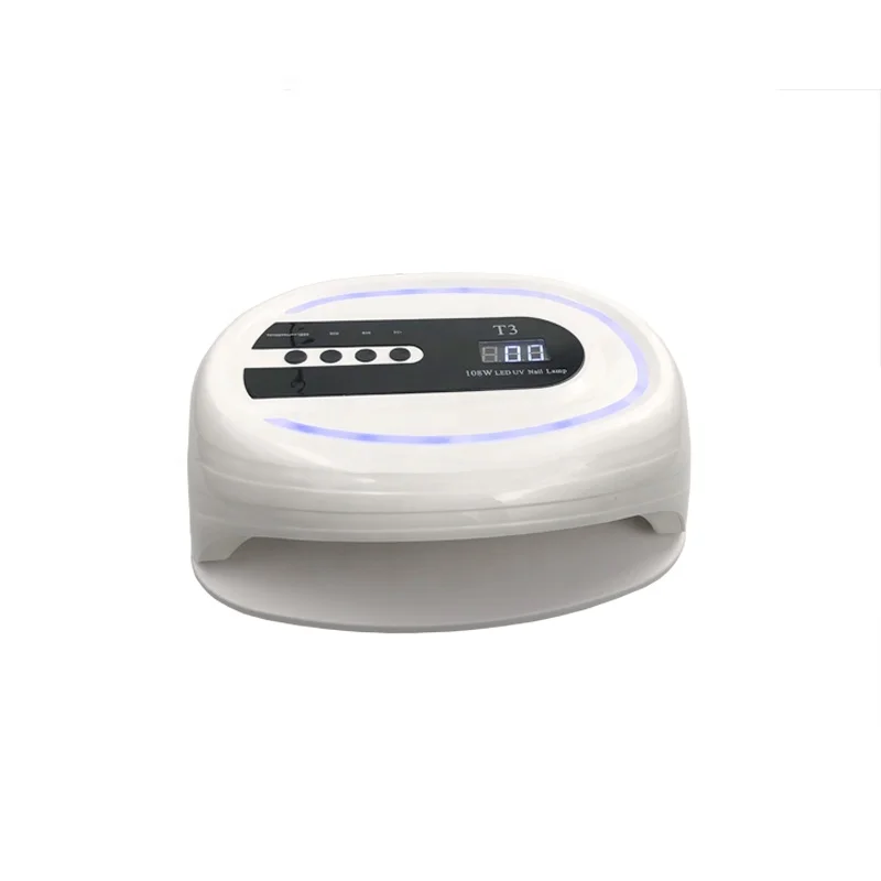 Professional Newest Style Fashionable T3 108W UV LED NAIL LAMP Double Hands Nail LAMP With Light Belt