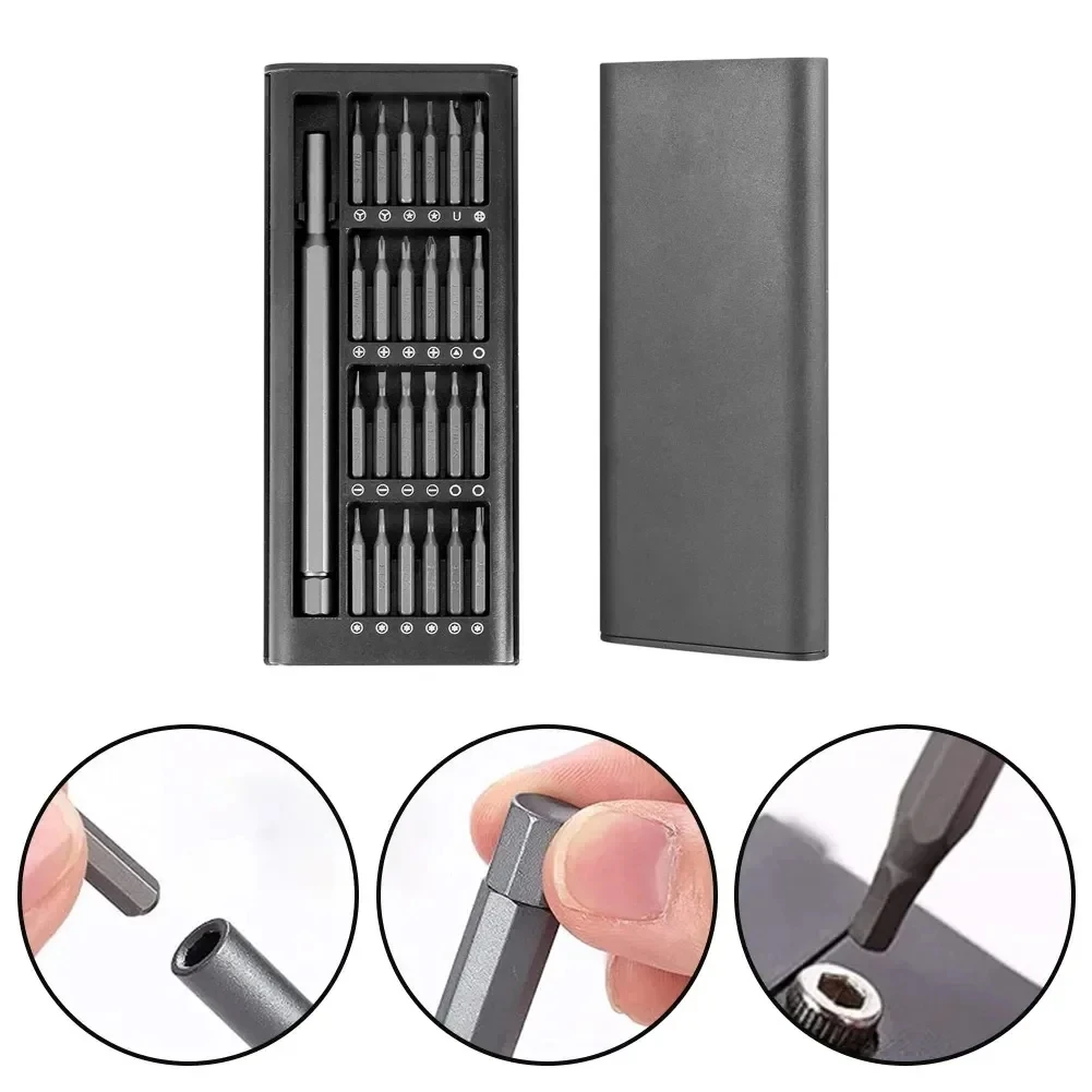 24 in 1 Precision Screwdriver Set Multifunction Maintenance Disassembly Tool Suitable for Phone Watch Camera Glasses Sets