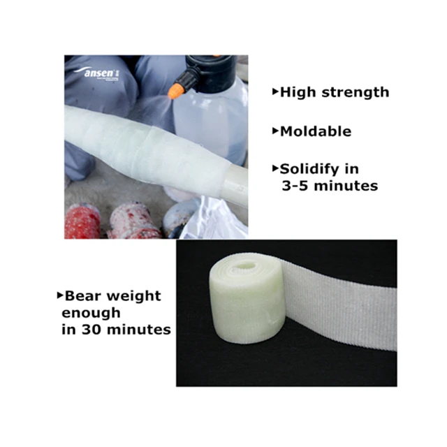 Quick emergency repairs of pipes Steel Epoxy Putty  Pipe Repair Kits Water activated fibreglass bandage