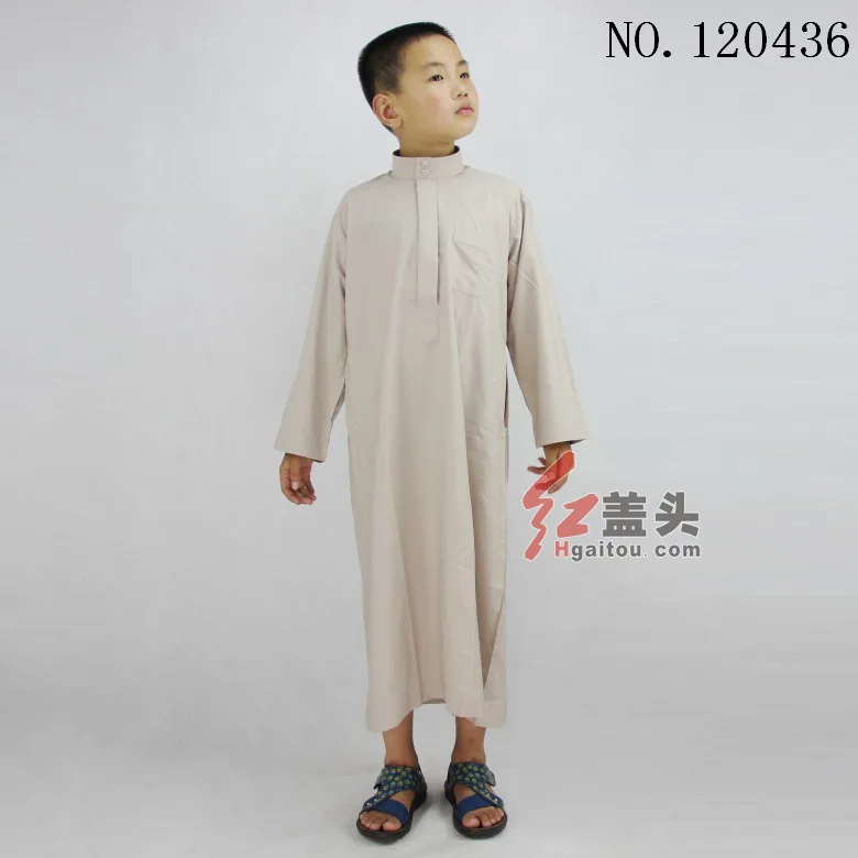 2022 New Design Best Sale Children Muslim Clothes Thobe Robe Kids Boys Arab Islamic Clothing Jubah Kids Abaya