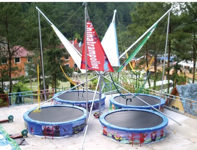 Hot sale amusement park toys cheap china supplier gymnastics trampolines for children QX-117C