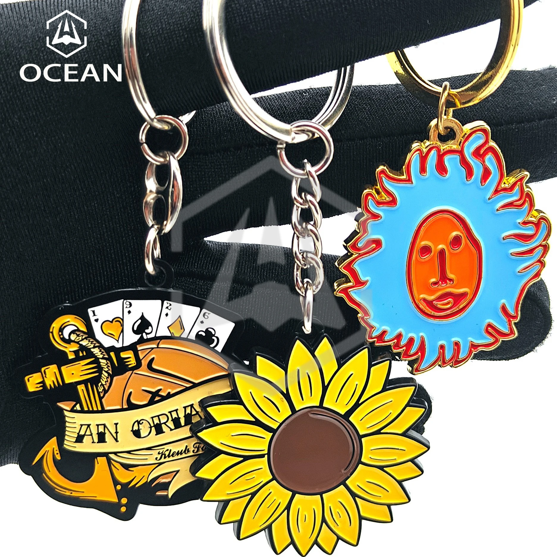 Wholesale Zinc Alloy 3D Metal Antique Bronze Enamel Basketball Keychain