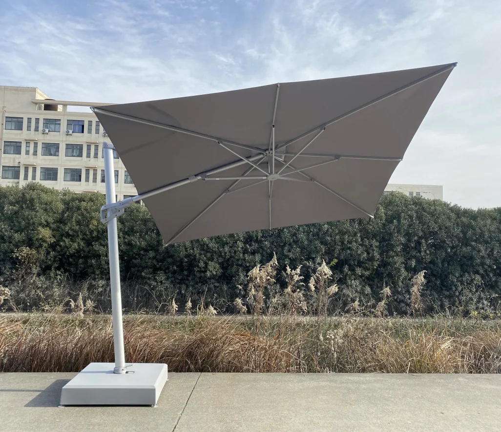 YEEZE Aluminium Cantilever Patio Umbrella for 3x3M parasol for Waterproof Outdoor Umbrella