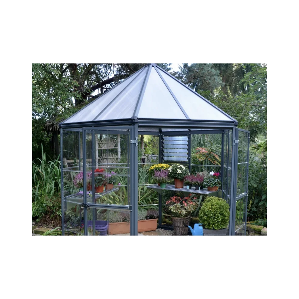 The manufacturer supplies garden greenhouses