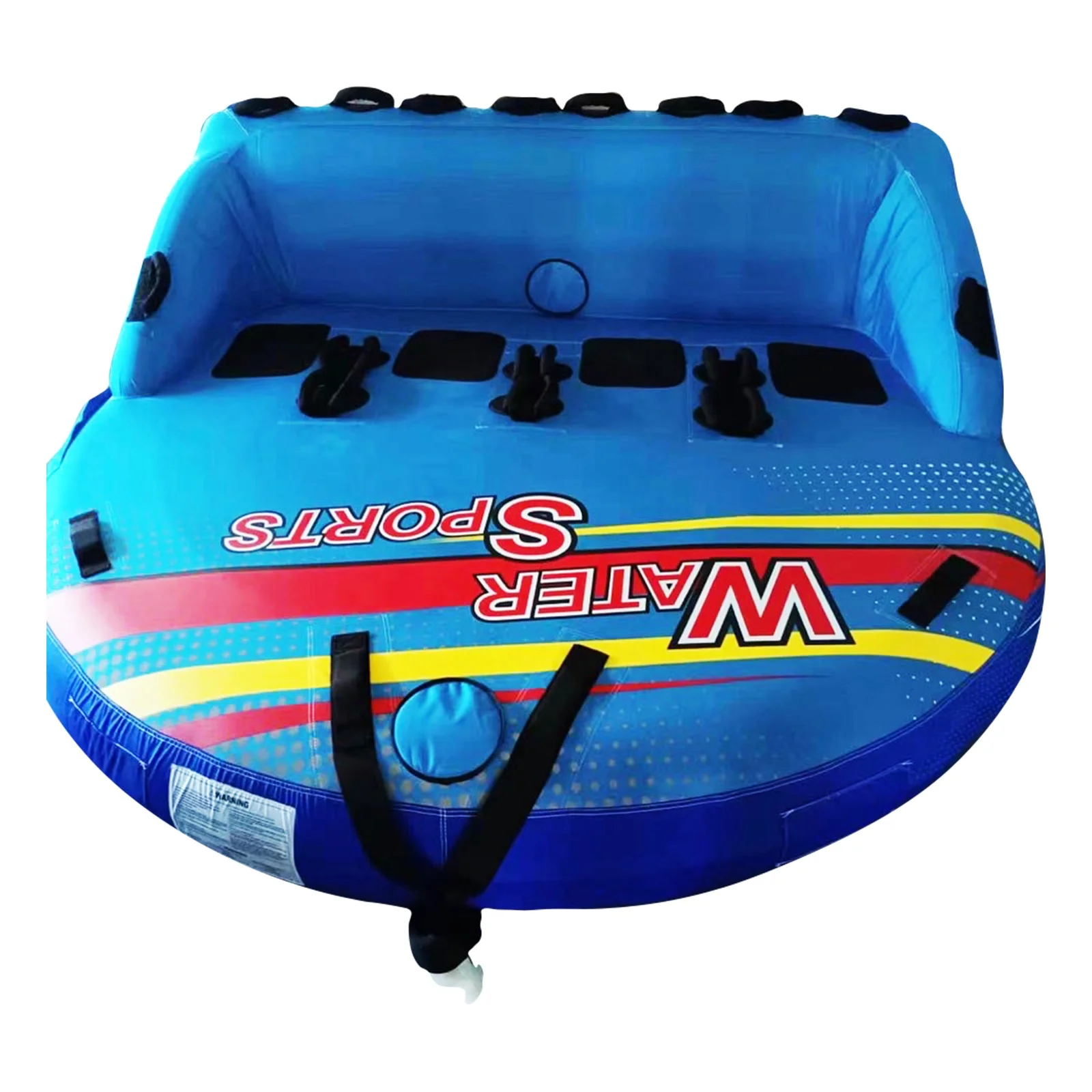 4 Person Inflatable Towable Tube for Boat Water Sports