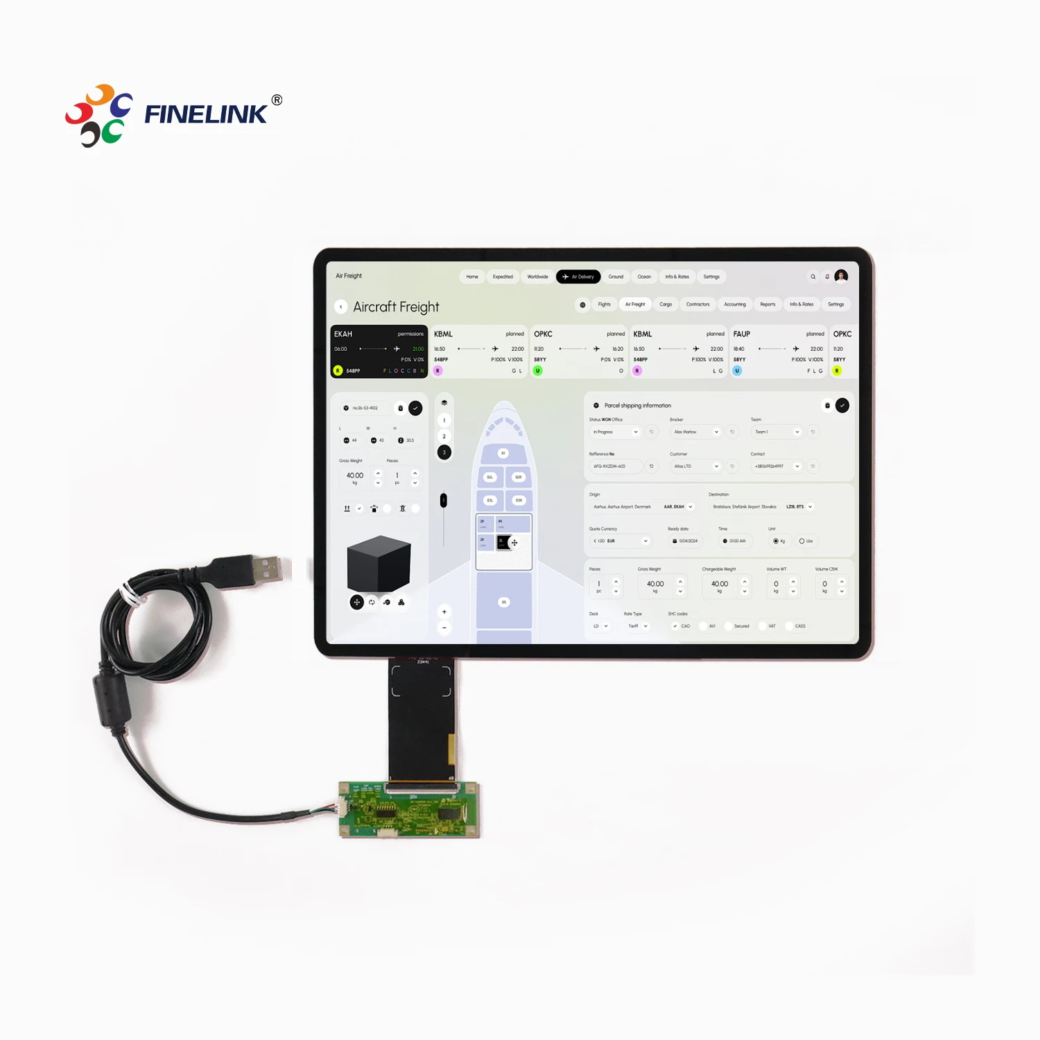 High-Precision 7 10.1 17.3 19 21.5 32 43 Inch Multi-Touch PCAP Touch Screen Overlay Kit for Kiosks and Interactive Displays