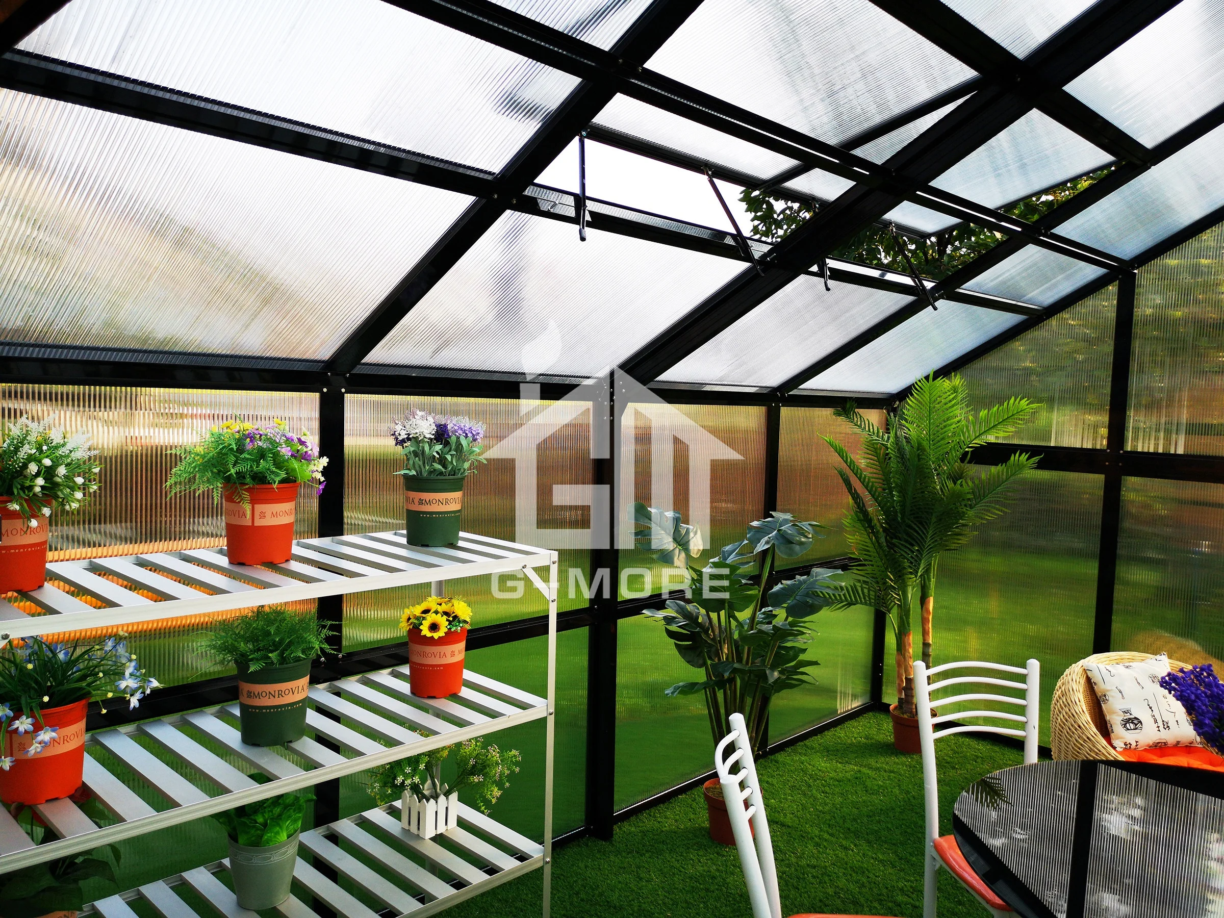 G-MORE Titan Series  Wholesale  Aluminium Polycarbonate Garden Greenhouse Kit GM32404