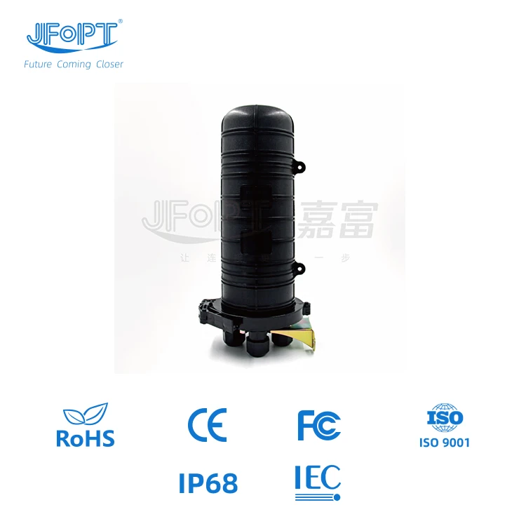 Dome Type FOSC Mechanical sealing with splice tray for FTTX 24 48 96 Cores Optical box closure IP68 Fiber Optic Splice Closure