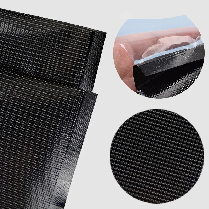 Halal Certified Food Grade Embossed Plastic Packaging Food Black and Clear Vacuum Sealer Bags