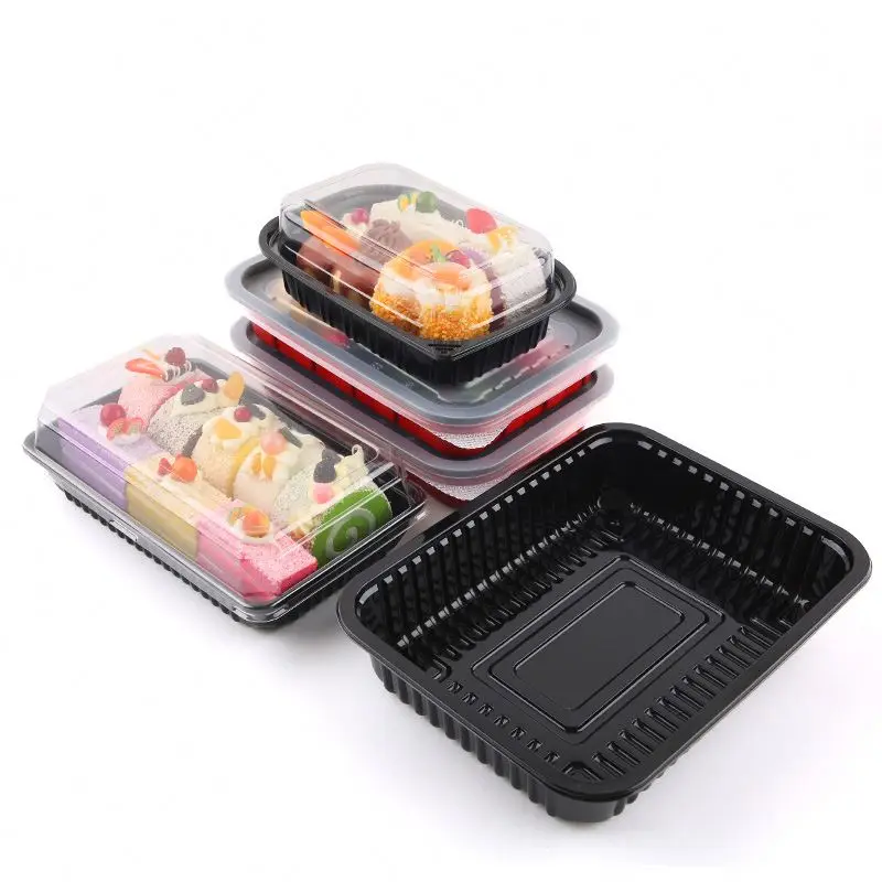 Factory Supplier Food Take Out Packaging Disposable 4 Compartment Plastic Lunch Boxes Prepared Food Container Manufacturer