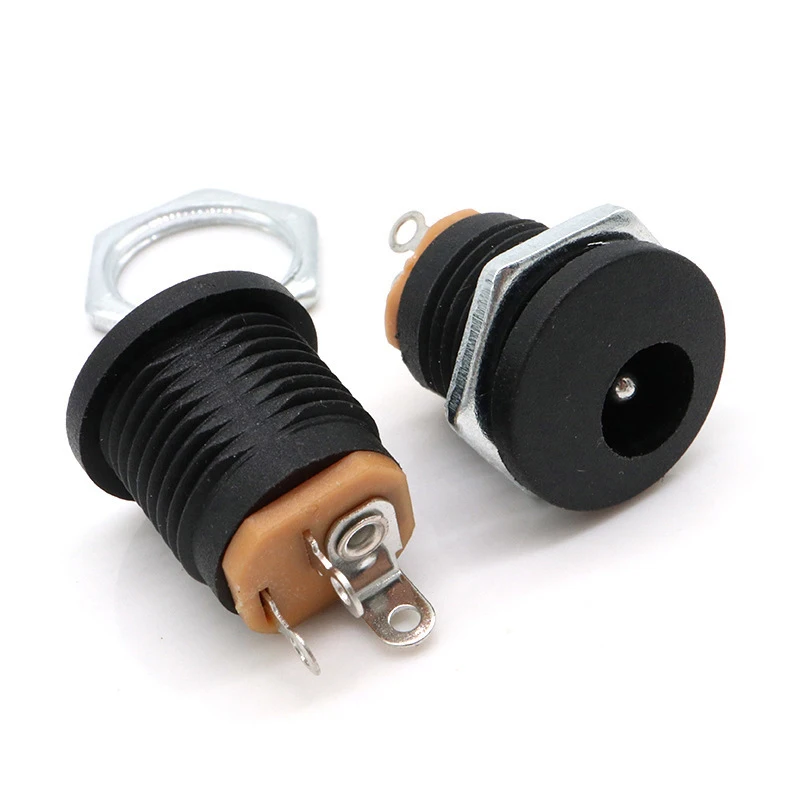 3 Pin Plastic Female DC Power Jack Socket Connector 100pcs/bag