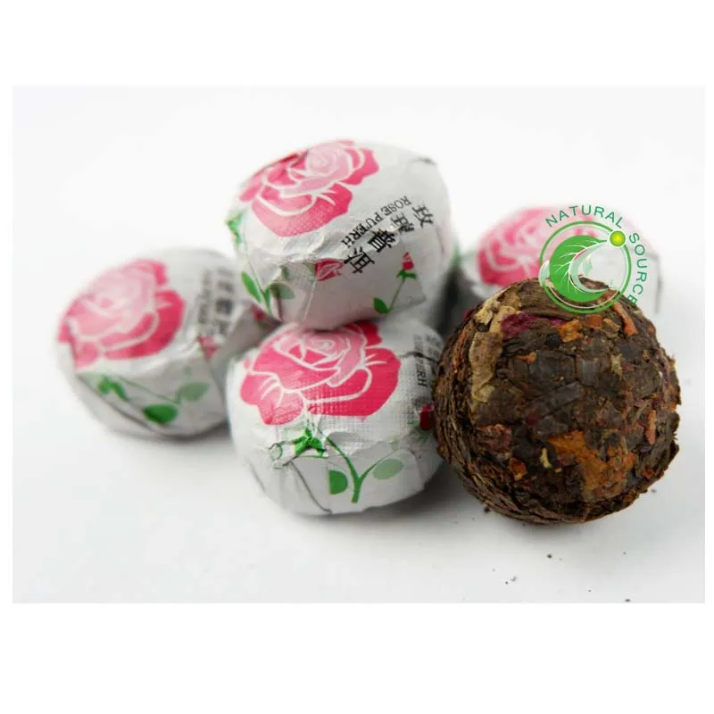 Menghai Rose Flavored Pu-erh Mini Tuo Tea