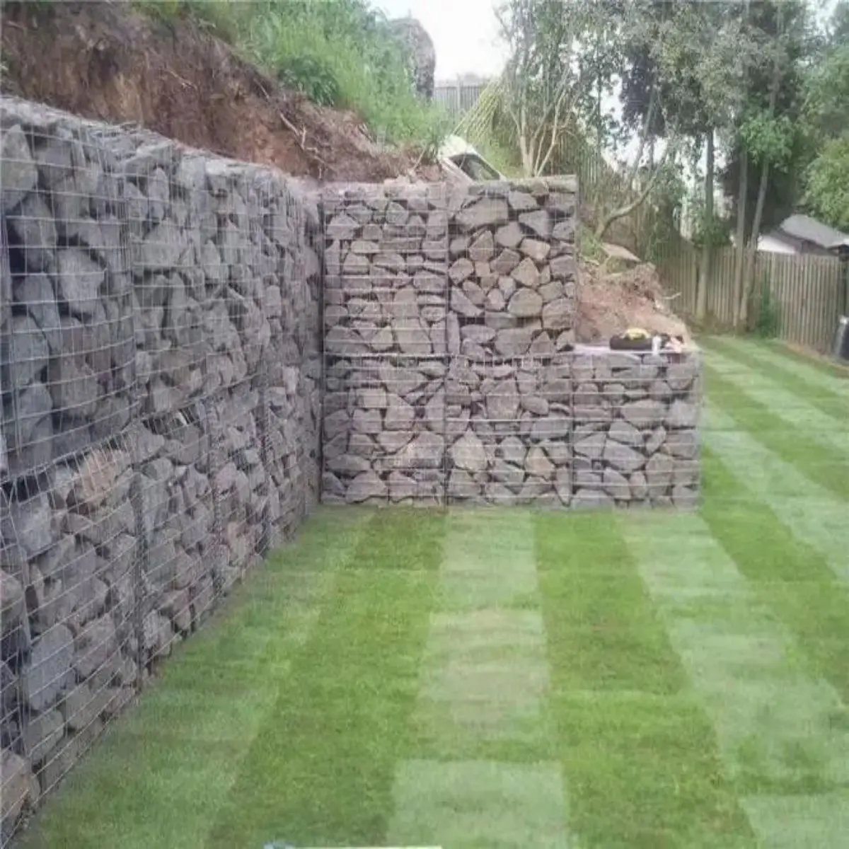 2.7mm - 3.05mm Galvanized Gabion Basket Gabion Box Mesh Anti-Rusty