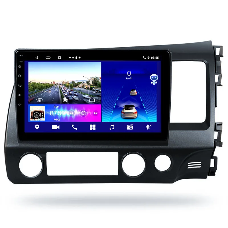 Universal  Doubled Din  Car DVD Player Radio Car For HONDA CIVIC 2005 2012 10.1