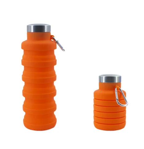 Portable Sports Water Bottle Outdoor Silicone Folding Water Cup Silicone Collapsible Sports Bottle