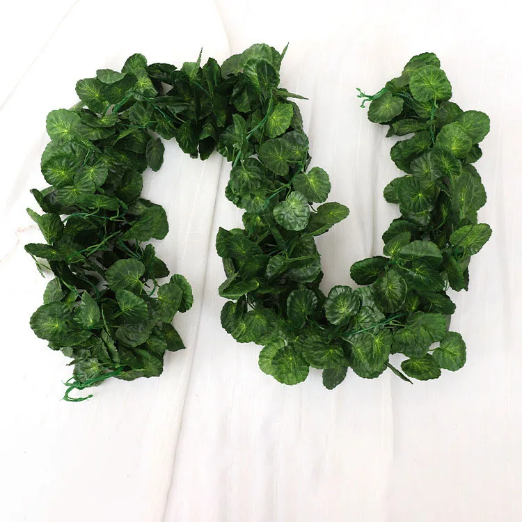 Strands Artificial Grape Vine Leaf Plants Vine Hanging Garland Fake Home Kitchen Garden Office Wedding Wall Decor