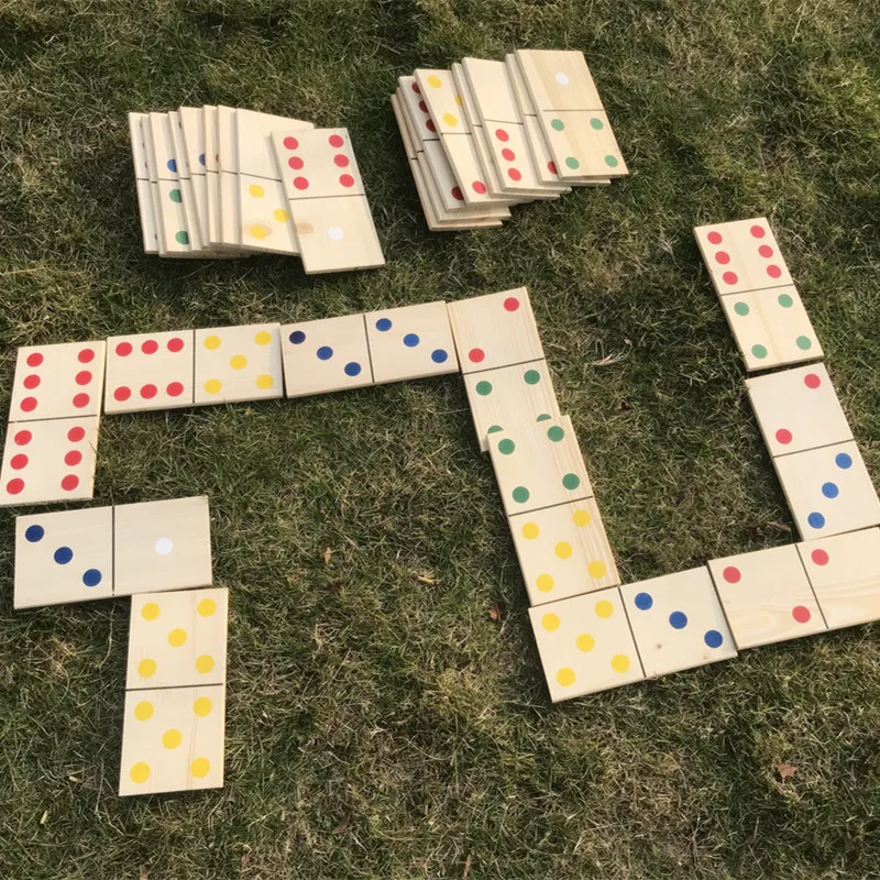 Outdoor Customized Game Giant Dominoes Set for Family Fun OEM Custom (28 PCS)