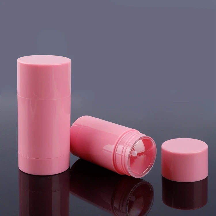 Biodegradable plastic rotating empty round deodorant stick container cosmetic deodorant,oem deodorant stick suppliers