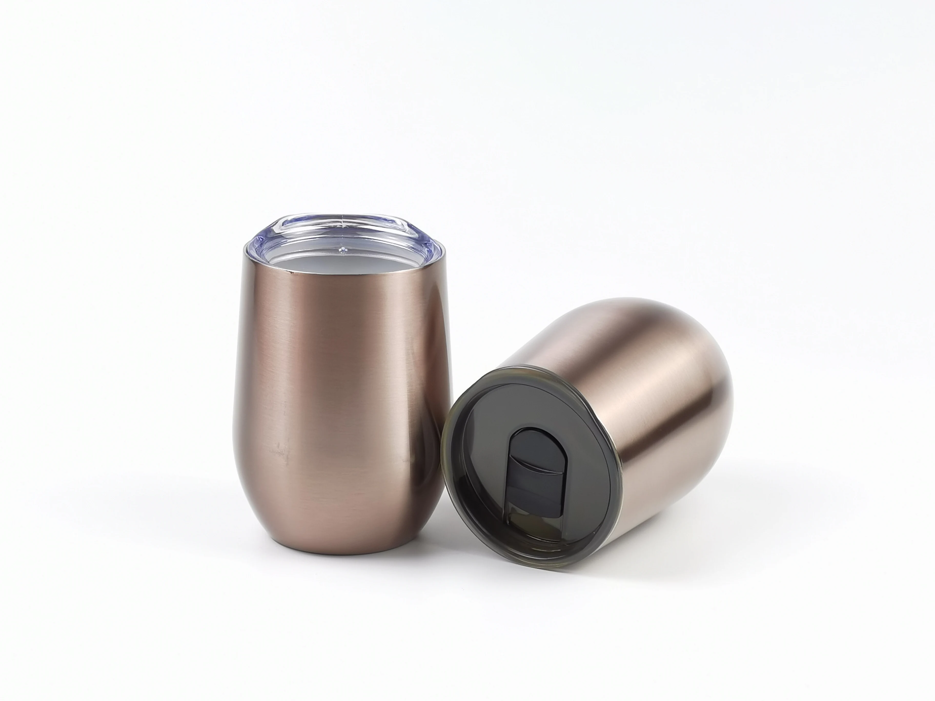 Langjun 12oz stainless steel double wall insulated coffer tumbler with lid mug