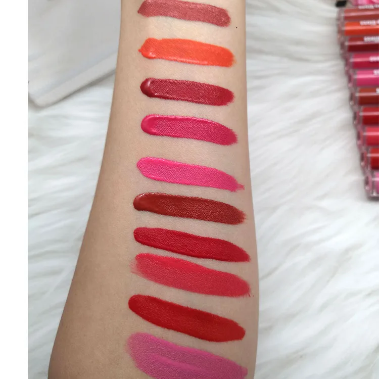 Фирменная Матовая Глянцевая губная помада, блеск для губ, Женский антипригарный набор