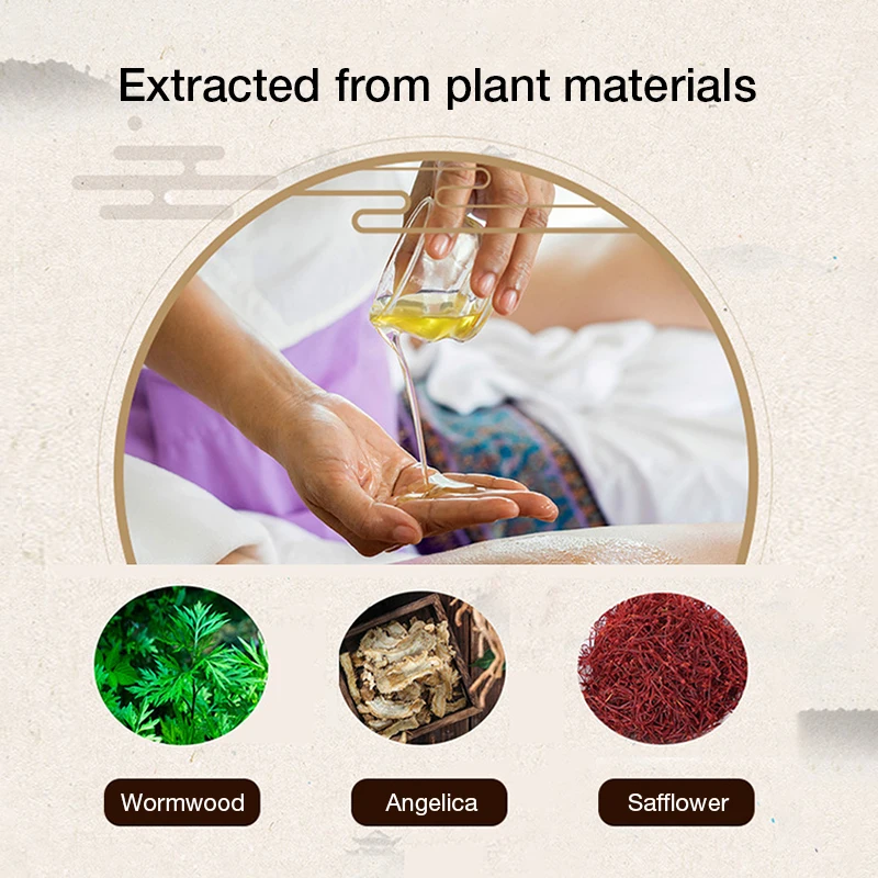Wormwood Ginger Body Oil Massage Scraping Serum oil Push Back Serum oil
