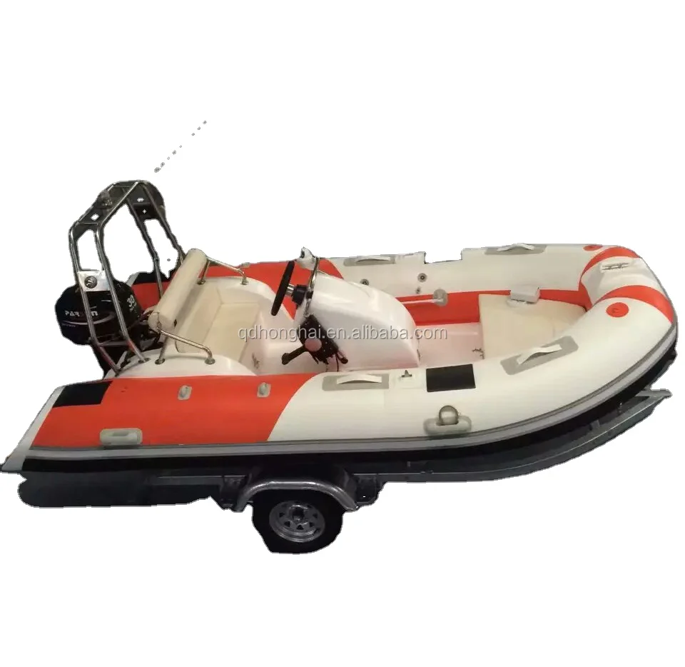 small cheap fiberglass inflatable boat RIB boat