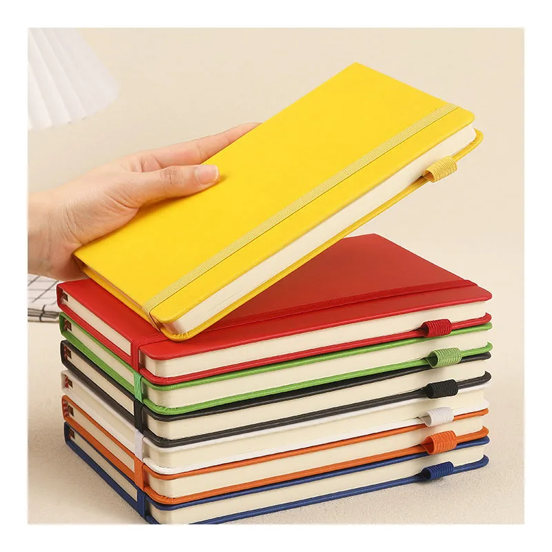 a5 notebook stationary and school supplies art printing cover notebook recycled genuine leather journals