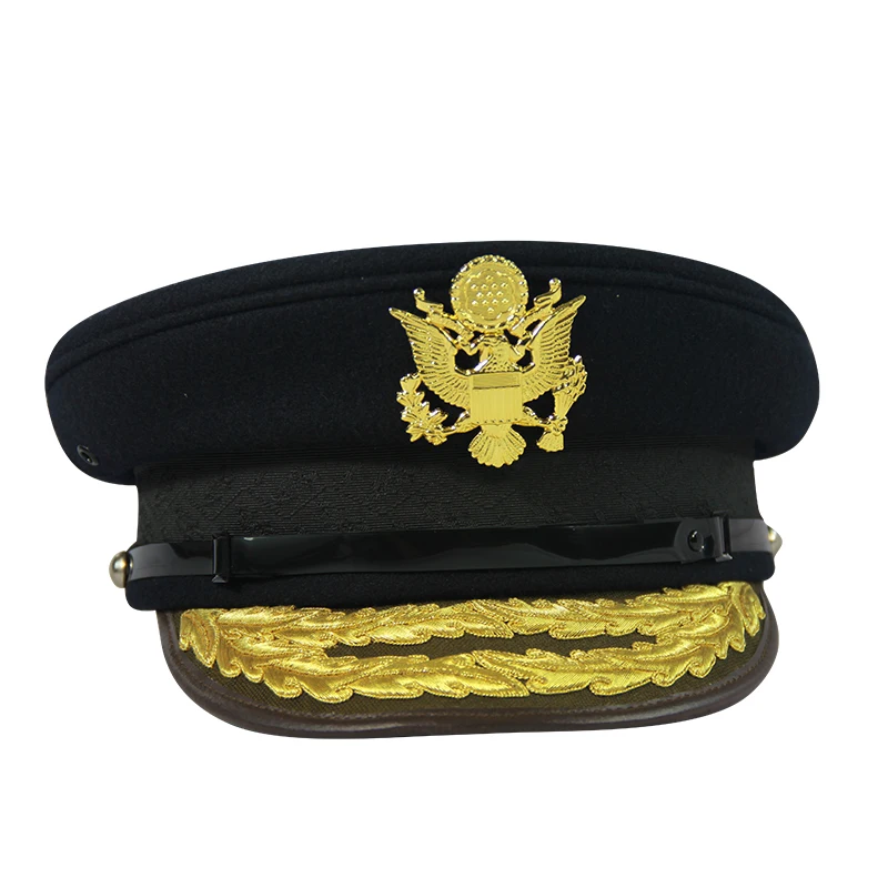 Дизайн логотипа на заказ, OEM, военный офицер, капитан, Униформа, производитель, бестселлер, самая низкая цена, Военный стиль, остроконечная шляпа