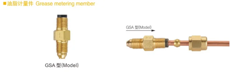 China BAOTN  nozzle Grease fitting types central lubrication system copper pipe  fittings for lathe cnc machine