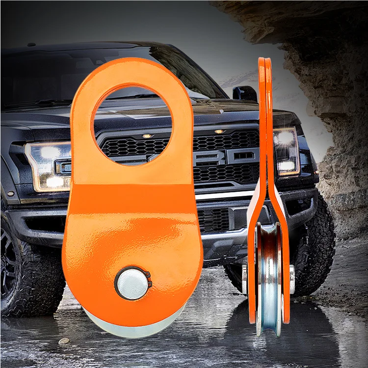 High Quality 4WD Accessories Heavy Duty Outdoor Aluminum Alloy 10Tons Recovery Snatch Block Single Pulley