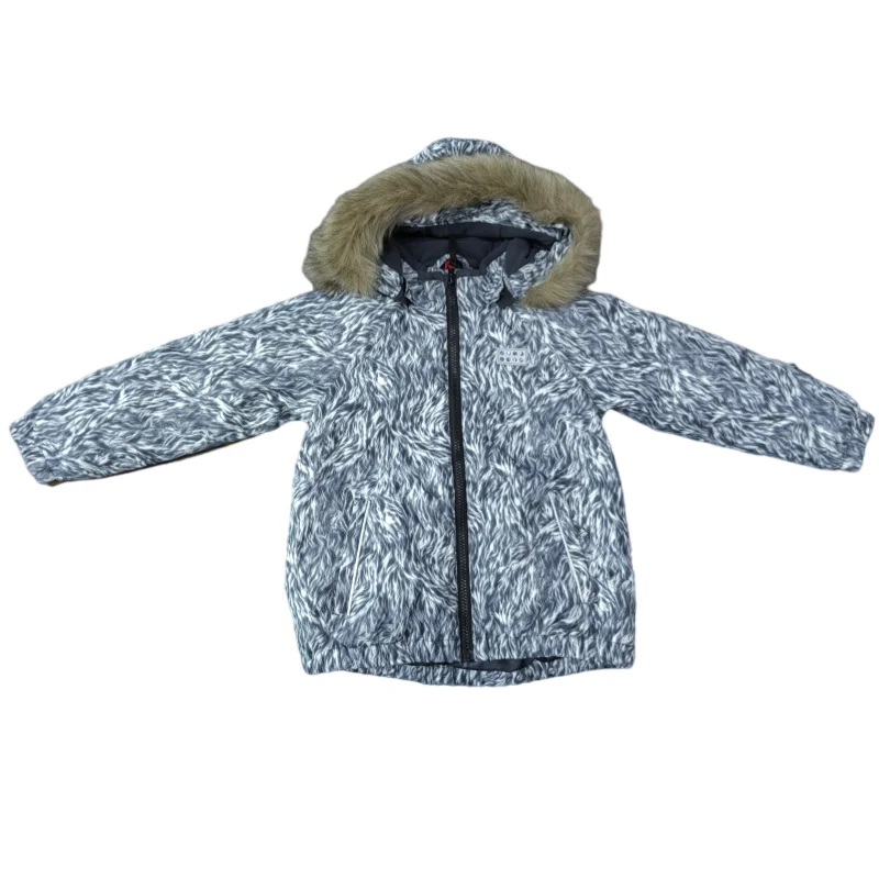 Girl winter snow  faux fur thick warm waterproof ski jacket outdoor snow jacket  for kids brand