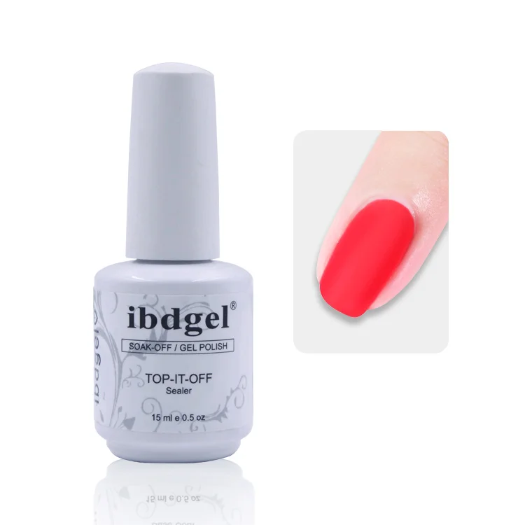 Новейший гель для ногтей ibdgel без протирания УФ матовое верхнее покрытие