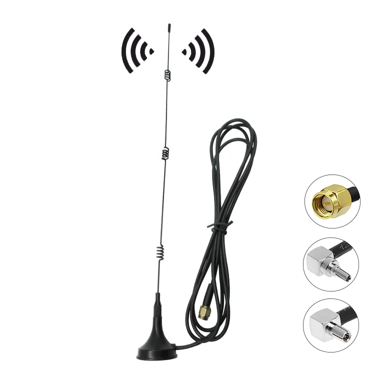 Magnet base Whip 900-1800MHZ GSM aerial Rod GSM Antenna for car vehicle signal booster