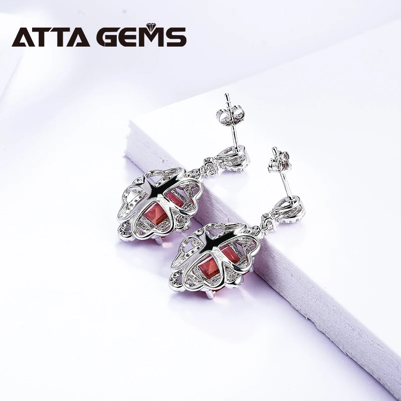Octagon Cut Zultanite Gemstone Earrings for Women 925 Silver Turkish Diaspore Color Change Drop Earrings for Wedding Bride